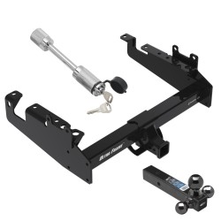 Trailer Tow Hitch For 19-24 Ford F-350 F-450 F-550 Cab and Chassis w/ 1-7/8" 2" 2-5/16" Tri-Ball Mount and Towing Lock