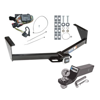 Custom Fit Trailer Hitch Wiring Harness (Plug & Play) 2" Drop Ball-Mount w/ Pin/Clip 2" Chrome Ball Installation Hardware Installation Instructions 44006 118334 21536 Reese Trailer Tow Hitch 96-00 Chrysler Town Country Dodge Grand Caravan P Reese Trailer Tow Hitch For 96-00 Chrysler Town Country Dodge Grand Caravan PKG w/ Wiring and 2" Ball
