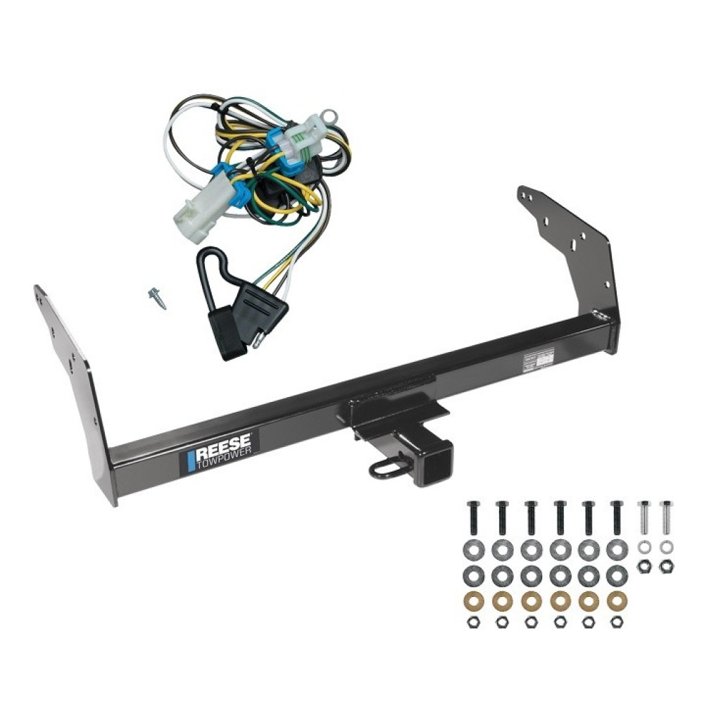 Reese Trailer Tow Hitch For 98-04 Chevy S10 GMC Sonoma Isuzu Hombre w/Step Bumper w/ Wiring Harness Kit