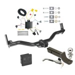 Custom Fit Trailer Hitch Wiring Harness (Plug & Play) 2" Drop Ball-Mount w/ Locking Pin/Clip 2" Chrome Ball Rubber Hitch Plug Cover Installation Hardware Installation Instructions 44067 118345 7005111 7010 Reese Trailer Tow Hitch 95-01 Explo Reese Trailer Tow Hitch For 95-01 Ford Explorer 97-01 Mercury Mountaineer Deluxe Package Wiring 2" Ball Mount and Lock