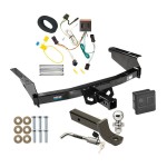 Reese Trailer Tow Hitch For 02-07 Jeep Liberty Deluxe Package Wiring 2" Ball Mount and Lock