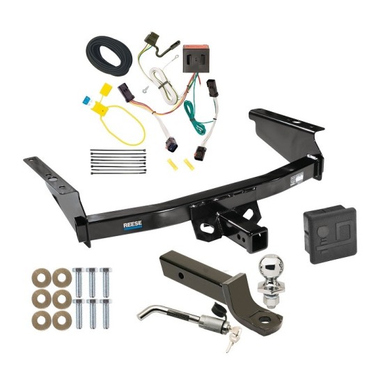 Reese Trailer Tow Hitch For 02-07 Jeep Liberty Deluxe Package Wiring 2" Ball Mount and Lock