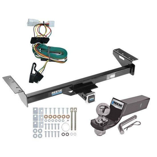Custom Fit Trailer Hitch Wiring Harness (Plug & Play) 2" Drop Ball-Mount w/ Pin/Clip 2" Chrome Ball Installation Hardware Installation Instructions 44088 118354 21536 Reese Trailer Tow Hitch 97-01 Jeep Cherokee Complete Package Wiring and 2 Reese Trailer Tow Hitch For 97-01 Jeep Cherokee Complete Package w/ Wiring and 2" Ball