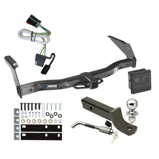 Custom Fit Trailer Hitch Wiring Harness (Plug & Play) 2" Drop Ball-Mount w/ Locking Pin/Clip 2" Chrome Ball Rubber Hitch Plug Cover Installation Hardware Installation Instructions 44094 118368 7005111 7010 Reese Trailer Tow Hitch 99-00 Dodge Reese Trailer Tow Hitch For 99-00 Dodge Van Ram 1500 2500 3500 Deluxe Package Wiring 2" Ball Mount and Lock