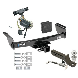 Custom Fit Trailer Hitch Wiring Harness (Plug & Play) 2" Drop Ball-Mount w/ Locking Pin/Clip 2" Chrome Ball Rubber Hitch Plug Cover Installation Hardware Installation Instructions 44101 118325 7005111 7010 Reese Trailer Tow Hitch 93-99 Rang Reese Trailer Tow Hitch For 93-99 Ford Ranger 94-09 Mazda B-Series Deluxe Package Wiring 2" Ball Mount and Lock