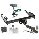 Custom Fit Trailer Hitch Wiring Harness (Plug & Play) 2" Drop Ball-Mount w/ Locking Pin/Clip 2" Chrome Ball Rubber Hitch Plug Cover Installation Hardware Installation Instructions 44105 118315 7005111 7010 Reese Trailer Tow Hitch 88-00 Chev Reese Trailer Tow Hitch For 88-00 Chevy GMC C1500 C2500 C3500 K1500 K2500 K3500 Deluxe Package Wiring 2" Ball Mount and Lock