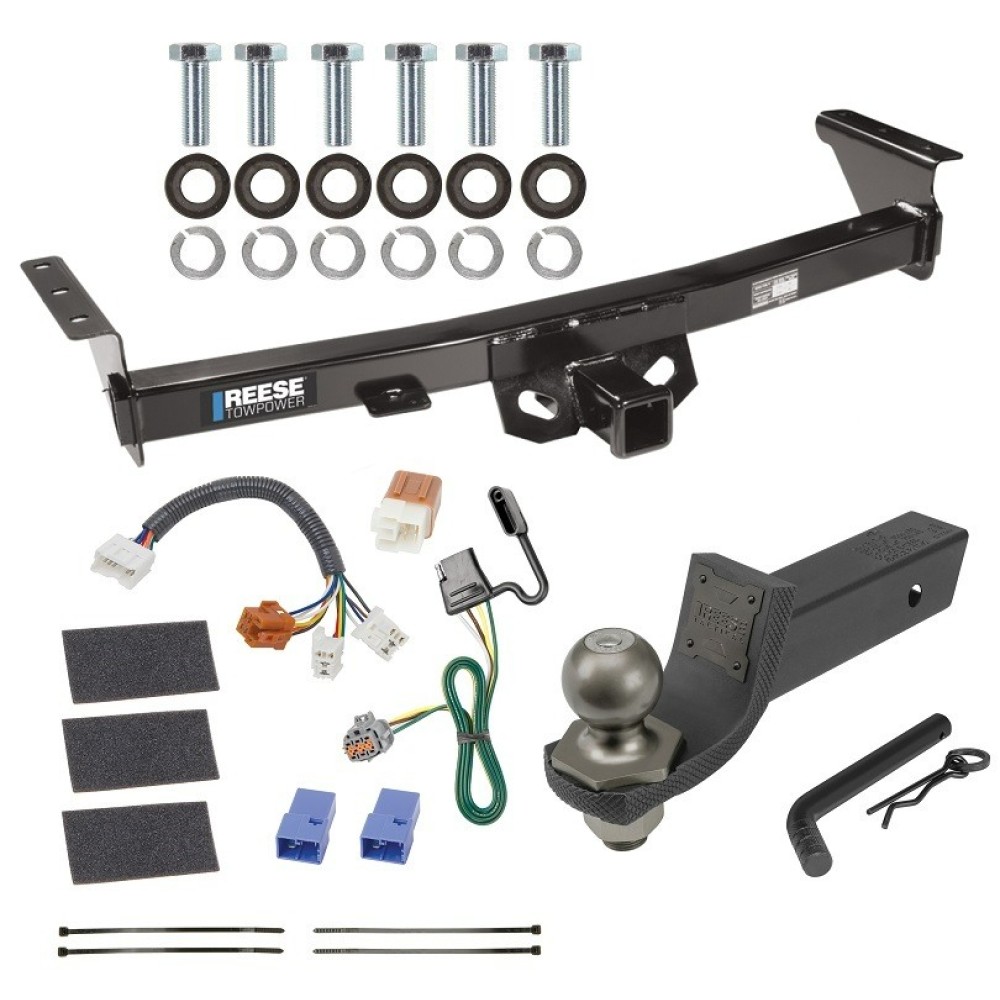 For 2005-2023 Nissan Frontier Trailer Hitch kit by: Reese For 2005-2023 Nissan Frontier Trailer Hitch Tow PKG w/ 4-Flat Wiring + Interlock Tactical Starter Kit w/ 2" Drop & 2" Ball By Reese Towpower
