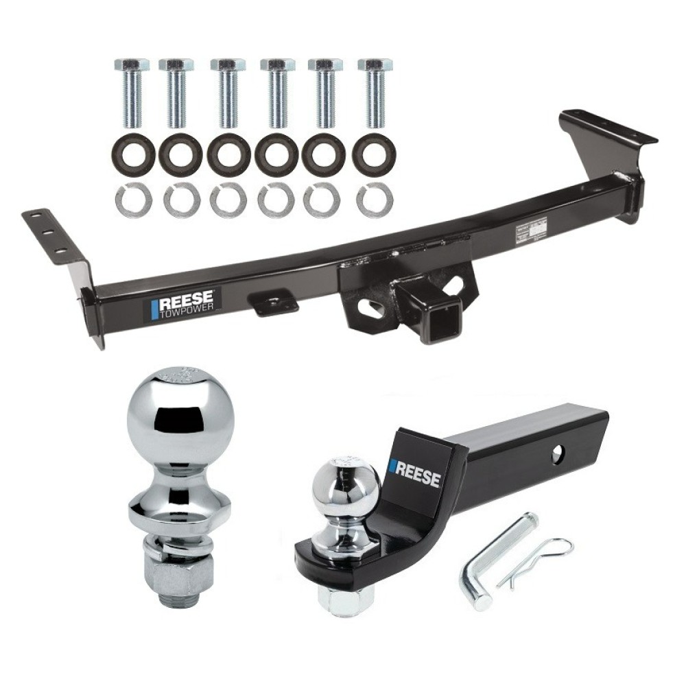 For 2005-2024 Nissan Frontier Trailer Hitch Tow PKG w/ Starter Kit Ball Mount w/ 2" Drop & 2" Ball + 1-7/8" Ball By Reese Towpower For 2005-2024 Nissan Frontier Trailer Hitch Tow PKG w/ Starter Kit Ball Mount w/ 2" Drop & 2" Ball + 1-7/8" Ball By Reese Towpower