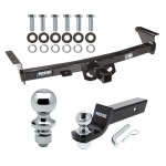 For 2005-2024 Nissan Frontier Trailer Hitch Tow PKG w/ Starter Kit Ball Mount w/ 2" Drop & 2" Ball + 1-7/8" Ball By Reese Towpower For 2005-2024 Nissan Frontier Trailer Hitch Tow PKG w/ Starter Kit Ball Mount w/ 2" Drop & 2" Ball + 1-7/8" Ball By Reese Towpower