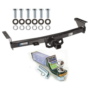 For 2005-2024 Nissan Frontier Trailer Hitch Tow PKG w/ Starter Kit Ball Mount w/ 2" Drop & 1-7/8" Ball By Reese Towpower