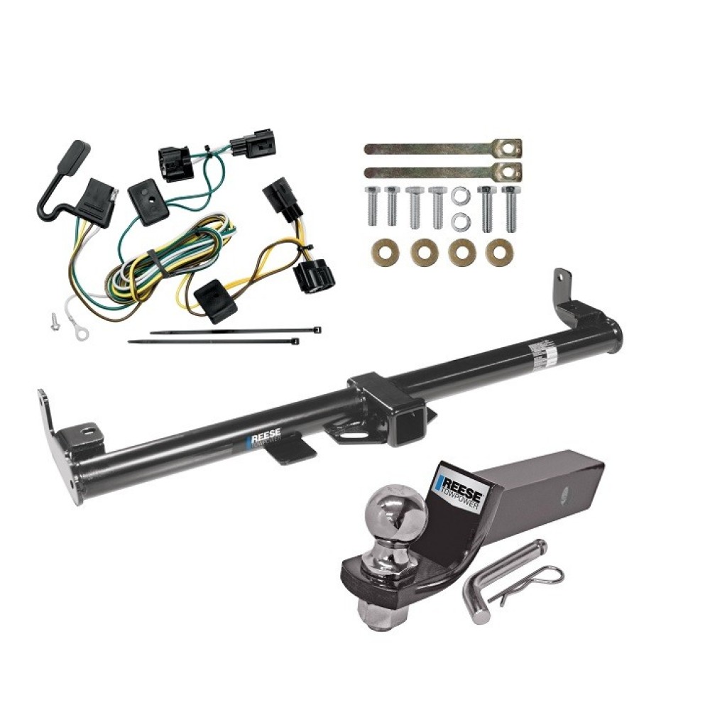 Custom Fit Trailer Hitch Wiring Harness (Plug & Play) 2" Drop Ball-Mount w/ Pin/Clip 1-7/8" Chrome Ball Installation Hardware Installation Instructions 75193 118409 23 63816 Draw-Tite Trailer Tow Hitch 98-06 Jeep Wrangler TJ Complete Packag Reese Trailer Tow Hitch For 98-06 Jeep Wrangler TJ Complete Package w/ Wiring and 2" Ball