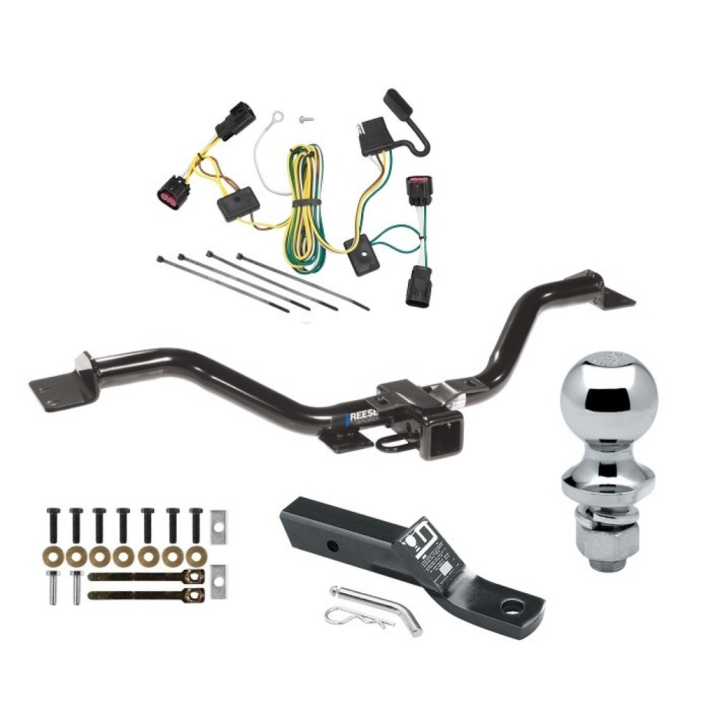 Custom Fit Trailer Hitch Wiring Harness (Plug & Play) 2" Drop Ball-Mount w/ Pin/Clip 1-7/8" Chrome Ball Installation Hardware Installation Instructions 75528118450 23 63816 2008 2009 2010 2011 2012 08 09 10 11 12 Buick Enclave Draw-Tite Tra Reese Trailer Tow Hitch For 08-12 Buick Enclave Chevy Traverse Complete Package w/ Wiring and 1-7/8" Ball