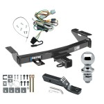 Custom Fit Trailer Hitch Wiring Harness (Plug & Play) 2" Drop Ball-Mount w/ Pin/Clip 1-7/8" Chrome Ball Installation Hardware Installation Instructions 75278 118355 23 63816 Draw-Tite Trailer Tow Hitch 97-05 Chevy Venture Oldsmobile Silhoue Reese Trailer Tow Hitch For 97-05 Chevy Venture Oldsmobile Silhouette Pontiac Trans Sport Montana Complete Package w/ Wiring and 1-7/8" Ball