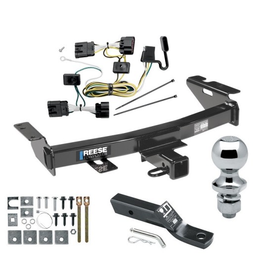 Custom Fit Trailer Hitch Wiring Harness (Plug & Play) 2" Drop Ball-Mount w/ Pin/Clip 1-7/8" Chrome Ball Installation Hardware Installation Instructions 75278 118396 23 63816 Draw-Tite Trailer Tow Hitch 05-09 Chevy Uplander Pontiac Montana S Reese Trailer Tow Hitch For 05-09 Chevy Uplander Pontiac Montana SV6 Buick Terraza Saturn Relay Complete Package w/ Wiring and 1-7/8" Ball