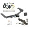 Custom Fit Trailer Hitch Wiring Harness (Plug & Play) 2" Drop Ball-Mount w/ Locking Pin/Clip 2" Chrome Ball Rubber Hitch Plug Cover Installation Hardware Installation Instructions 44719 118643 7005111 7010 Reese Trailer Tow Hitch 15-23 Tran Reese Trailer Tow Hitch For 15-23 Ford Transit 150 250 350 Deluxe Package Wiring 2" Ball Mount and Lock
