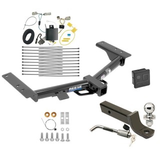 Custom Fit Trailer Hitch Wiring Harness (Plug & Play) 2" Drop Ball-Mount w/ Locking Pin/Clip 2" Chrome Ball Rubber Hitch Plug Cover Installation Hardware Installation Instructions 44719 118722 7005111 7010 Reese Trailer Tow Hitch 15-23 Tran Reese Trailer Tow Hitch For 15-23 Ford Transit-350 Except Single Rear Wheel w/148" Wheelbase or Cab & Chassis and the Cutaway Deluxe Package Wiring 2" Ball Mount and Lock