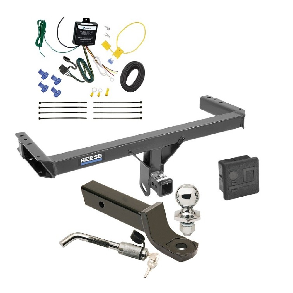 Custom Fit Trailer Hitch Wiring Harness (Requires Splicing) 2" Drop Ball-Mount w/ Pin/Clip 2" Chrome Ball Security Lock Pin Rubber Hitch Plug Cover Installation Hardware Installation Instructions 44755 119148 7005111 7010 Reese Trailer Tow Hitc Reese Trailer Tow Hitch For 13-17 Audi Q5 All Styles Deluxe Package Wiring 2" Ball and Lock
