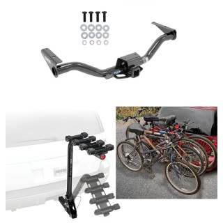 Trailer Hitch w/ 4 Bike Rack For 15-22 Chevy Colorado GMC Canyon Approved for Recreational & Offroad Use Carrier for Adult Woman or Child Bicycles Foldable Trailer Hitch w/ 4 Bike Rack For 15-22 Chevy Colorado GMC Canyon Approved for Recreational & Offroad Use Carrier for Adult Woman or Child Bicycles Foldable