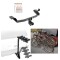 Trailer Hitch w/ 4 Bike Rack For 14-23 Jeep Cherokee All Styles Approved for Recreational & Offroad Use Carrier for Adult Woman or Child Bicycles Foldable