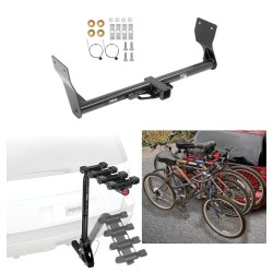 Trailer Hitch w/ 4 Bike Rack For 15-24 Ford Edge SE SEL Titanium Approved for Recreational & Offroad Use Carrier for Adult Woman or Child Bicycles Foldable Trailer Hitch w/ 4 Bike Rack For 15-24 Ford Edge SE SEL Titanium Approved for Recreational & Offroad Use Carrier for Adult Woman or Child Bicycles Foldable