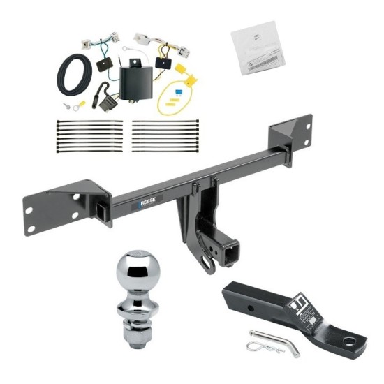 Custom Fit Trailer Hitch Wiring Harness (Plug & Play) 2" Drop Ball-Mount w/ Pin/Clip 1-7/8" Chrome Ball Installation Hardware Installation Instructions 44777 118736 23 63816 Reese Trailer Tow Hitch 17-19 Infiniti QX30 Except Sport Complete Reese Trailer Tow Hitch For 17-19 Infiniti QX30 Except Sport Complete Package w/ Wiring and 1-7/8" Ball
