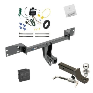 Custom Fit Trailer Hitch Wiring Harness (Requires Splicing) 2" Drop Ball-Mount w/ Locking Pin/Clip 2" Chrome Ball Rubber Hitch Plug Cover Installation Hardware Installation Instructions 44777 119148 7005111 7010 Reese Trailer Tow Hitch 15-22 Me Reese Trailer Tow Hitch For 15-24 Mercedes-Benz GLA250 Deluxe Package Wiring 2" Ball Mount and Lock