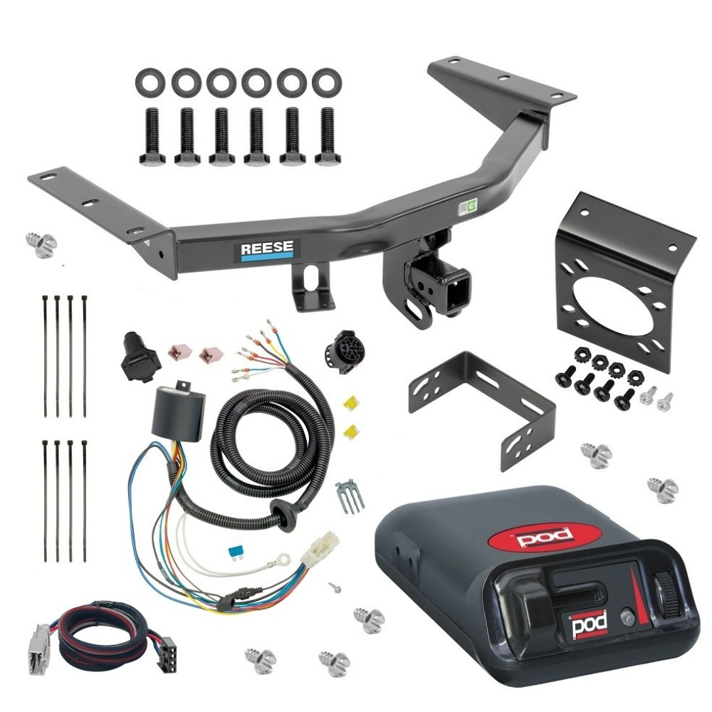 For 2016-2022 Honda Pilot Trailer Hitch kit by: Reese For 2016-2022 Honda Pilot Trailer Hitch Tow PKG w/ Pro Series POD Brake Control + Plug & Play BC Adapter + 7-Way RV Wiring By Reese Towpower