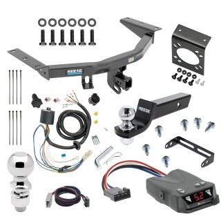 For 2016-2022 Honda Pilot Trailer Hitch kit by: Reese For 2016-2022 Honda Pilot Trailer Hitch Tow PKG w/ Tekonsha Brakeman IV Brake Control + Plug & Play BC Adapter + 7-Way RV Wiring + 2" & 2-5/16" Ball & Drop Mount By Reese Towpower