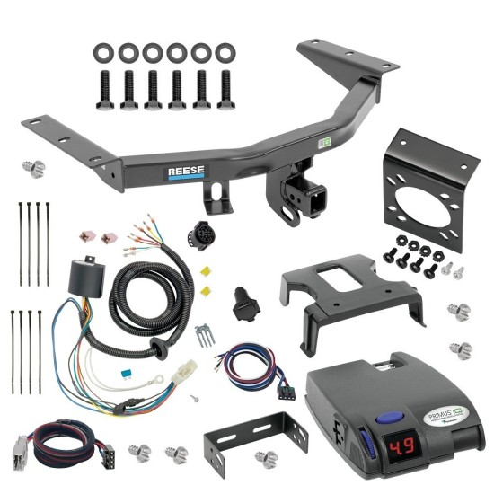 For 2016-2022 Honda Pilot Trailer Hitch kit by: Reese For 2016-2022 Honda Pilot Trailer Hitch Tow PKG w/ Tekonsha Primus IQ Brake Control + Plug & Play BC Adapter + 7-Way RV Wiring By Reese Towpower