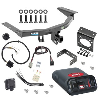For 2014-2020 Acura MDX Trailer Hitch kit by: Reese For 2014-2020 Acura MDX Trailer Hitch Tow PKG w/ Pro Series POD Brake Control + Plug & Play BC Adapter + 7-Way RV Wiring (Excludes: w/Full Size Spare Tire Models) By Reese Towpower
