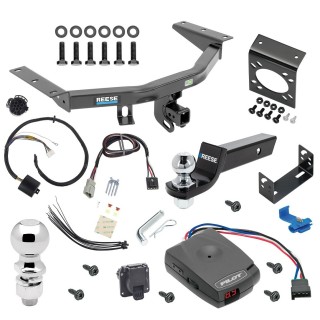 For 2014-2020 Acura MDX Trailer Hitch kit by: Reese For 2014-2020 Acura MDX Trailer Hitch Tow PKG w/ Pro Series Pilot Brake Control + Plug & Play BC Adapter + 7-Way RV Wiring + 2" & 2-5/16" Ball & Drop Mount (Excludes: w/Full Size Spare Tire Models) By Reese Towpower