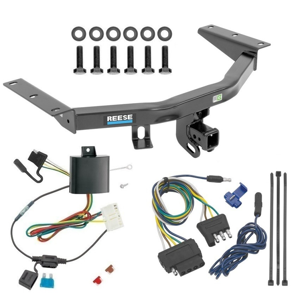 For 2014-2020 Acura MDX Trailer Hitch kit by: Reese For 2014-2020 Acura MDX Trailer Hitch Tow PKG w/ 5-Flat Wiring Harness (Excludes: w/Full Size Spare Tire Models) By Reese Towpower