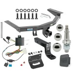 For 2014-2020 Acura MDX Trailer Hitch kit by: Reese For 2014-2020 Acura MDX Trailer Hitch Tow PKG w/ 4-Flat Wiring + Ball Mount w/ 4" Drop + Interchangeable Ball 1-7/8" & 2" & 2-5/16" + Wiring Bracket + Hitch Cover (Excludes: w/Full Size Spare Tire Models) By Reese Towpower