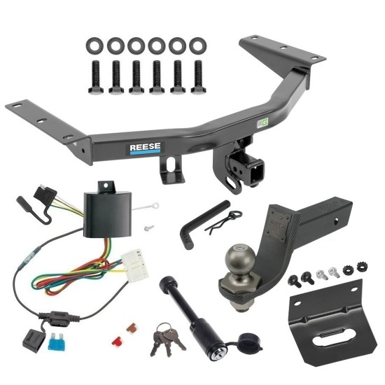 For 2014-2020 Acura MDX Trailer Hitch kit by: Reese For 2014-2020 Acura MDX Trailer Hitch Tow PKG w/ 4-Flat Wiring + Interlock Tactical Starter Kit w/ 3-1/4" Drop & 2" Ball + Tactical Dogbone Lock + Wiring Bracket (Excludes: w/Full Size Spare Tire Models) By Reese Towpower