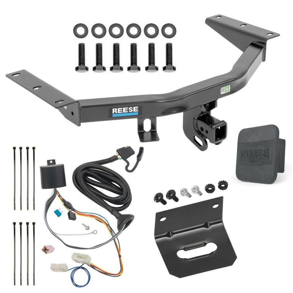 For 2016-2022 Honda Pilot Trailer Hitch kit by: Reese For 2016-2022 Honda Pilot Trailer Hitch Tow PKG w/ 4-Flat Wiring Harness + Wiring Bracket + Hitch Cover By Reese Towpower