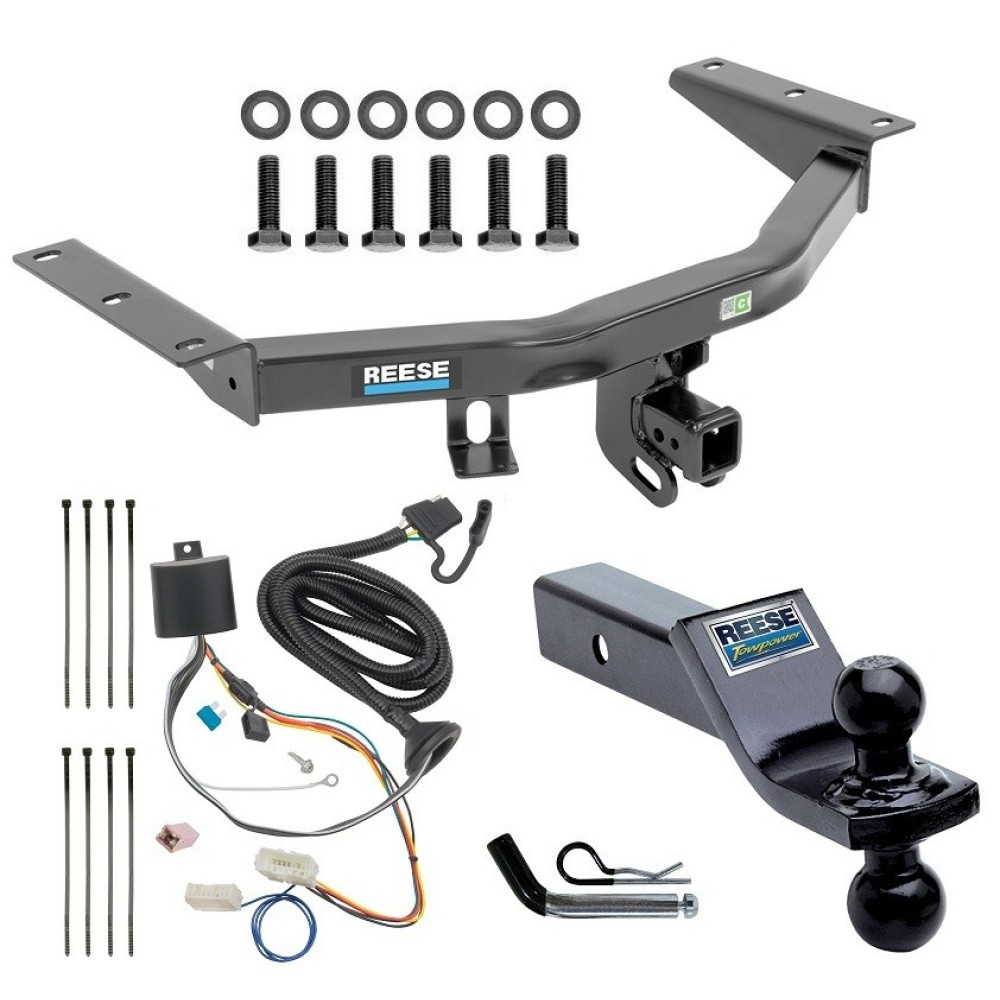 For 2016-2022 Honda Pilot Trailer Hitch kit by: Reese For 2016-2022 Honda Pilot Trailer Hitch Tow PKG w/ 4-Flat Wiring + Dual Ball Ball Mount 1-7/8" & 2" Trailer Balls + Pin/Clip By Reese Towpower