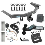 For 2016-2022 Honda Pilot Trailer Hitch kit by: Reese For 2016-2022 Honda Pilot Trailer Hitch Tow PKG w/ 4-Flat Wiring + Dual Ball Ball Mount 2" & 2-5/16" Trailer Balls + Pin/Clip + Wiring Bracket + Hitch Cover By Reese Towpower
