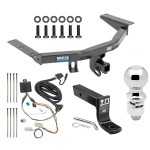 For 2016-2022 Honda Pilot Trailer Hitch kit by: Reese For 2016-2022 Honda Pilot Trailer Hitch Tow PKG w/ 4-Flat Wiring + Ball Mount w/ 4" Drop + 2-5/16" Ball By Reese Towpower