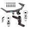For 2014-2020 Acura MDX Trailer Hitch Tow PKG w/ Adjustable Drop Rise Ball Mount + Pin/Clip + 2" Ball + 2-5/16" Ball (Excludes: w/Full Size Spare Tire Models) By Reese Towpower