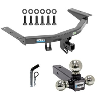 For 2014-2020 Acura MDX Trailer Hitch kit by: Reese For 2014-2020 Acura MDX Trailer Hitch Tow PKG w/ Triple Ball Ball Mount 1-7/8" & 2" & 2-5/16" Trailer Balls + Pin/Clip (Excludes: w/Full Size Spare Tire Models) By Reese Towpower