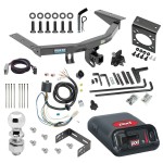 For 2016-2022 Honda Pilot Trailer Hitch kit by: Reese For 2016-2022 Honda Pilot Trailer Hitch Tow PKG w/ 8K Round Bar Weight Distribution Hitch w/ 2-5/16" Ball + 2" Ball + Pin/Clip + Pro Series POD Brake Control + Plug & Play BC Adapter + 7-Way RV Wiring By Reese Towpower