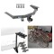 Trailer Hitch w/ 4 Bike Rack For 16-22 Honda Pilot 14-20 Acura MDX Approved for Recreational & Offroad Use Carrier for Adult Woman or Child Bicycles Foldable
