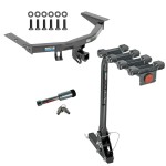 For 2014-2020 Acura MDX Trailer Hitch kit by: Reese For 2014-2020 Acura MDX Trailer Hitch Tow PKG w/ 4 Bike Carrier Rack + Hitch Lock (Excludes: w/Full Size Spare Tire Models) By Reese Towpower