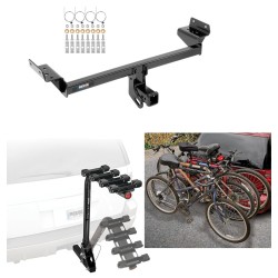 Trailer Hitch w/ 4 Bike Rack For 15-24 Ford Edge 16-18 Lincoln MKX 19-23 Nautilus Approved for Recreational & Offroad Use Carrier for Adult Woman or Child Bicycles Foldable Trailer Hitch w/ 4 Bike Rack For 15-24 Ford Edge 16-18 Lincoln MKX 19-23 Nautilus Approved for Recreational & Offroad Use Carrier for Adult Woman or Child Bicycles Foldable