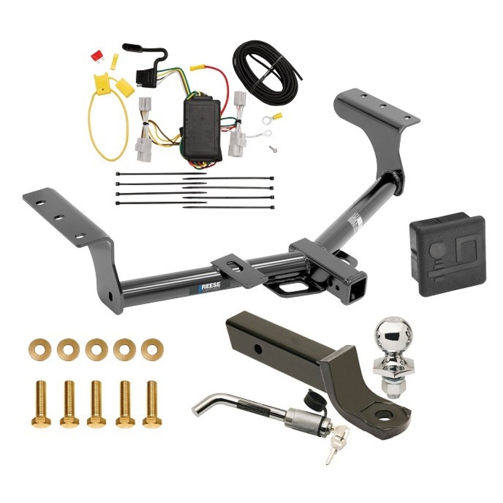 Reese Trailer Tow Hitch For 06-12 Toyota RAV4 Deluxe Package Wiring 2" Ball Mount and Lock