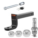 Class 1 Ball Mount & Switch Ball Set with Hitch Lock – Fits 1-1/4″ Receiver Class 1 Ball Mount Kit with Switch Ball Set and Chrome Hitch Lock for 1-1/4″ Receiver
