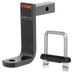 Class 1 Ball Mount 6" Drop + Anti-Rattle Clamp for Quiet Towing – 2,000 lb Capacity Class 1 Ball Mount 6 Inch Drop with Anti-Rattle Hitch Clamp for 2 Inch Receiver