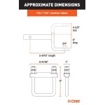 Class 1 Hitch Ball Mount Kit with 3-Ball Switch Set and Rattle Clamp Class 1 Ball Mount with Switch Ball Set and Anti-Rattle Clamp Bundle