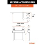 CURT 2" Ball Towing Kit with Anti-Rattle Hitch Clamp & Switch Ball Set – 3,500 lbs CURT Towing Kit with 2" Ball, Anti-Rattle Clamp & Switch Ball Set for 1-1/4" Hitch