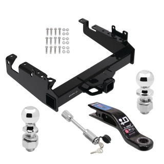 Custom Fit Trailer Hitch3" Drop Ball Mount2-5/16" and 2" Chrome Ball Dogbone Style Towing LockInstallation Hardware Installation Instructions 45520 45322 63840 63830 63252 Draw-Tite Trailer Tow Hitch 19-22 F-350 F-450 F-550 Super Duty Cab a Trailer Tow Hitch For 19-24 Ford F-350 F-450 F-550 Super Duty Cab and Chassis Class V w/ 2-5/16" and 2" Ball 10" Long 3" Drop Draw Bar and Towing Lock